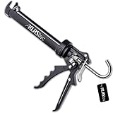 KLRStec® PREMIUM Pistola Silicona | Pistola de cartuchos de hasta 310 ml, perfecta para rejuntar y sellado de clafateo | Pistola metálico para todo tipo de cartuchos de 310ml